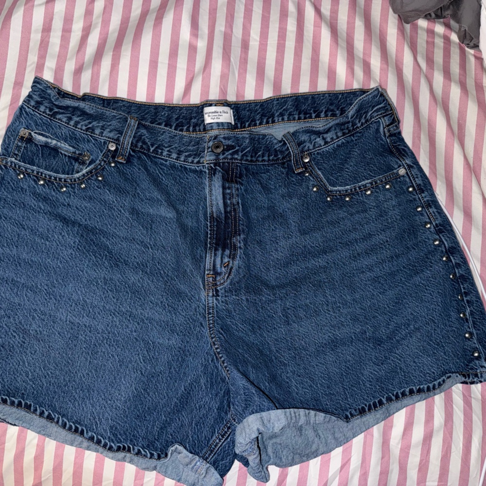 Denim High Rise Loose Women's Shorts